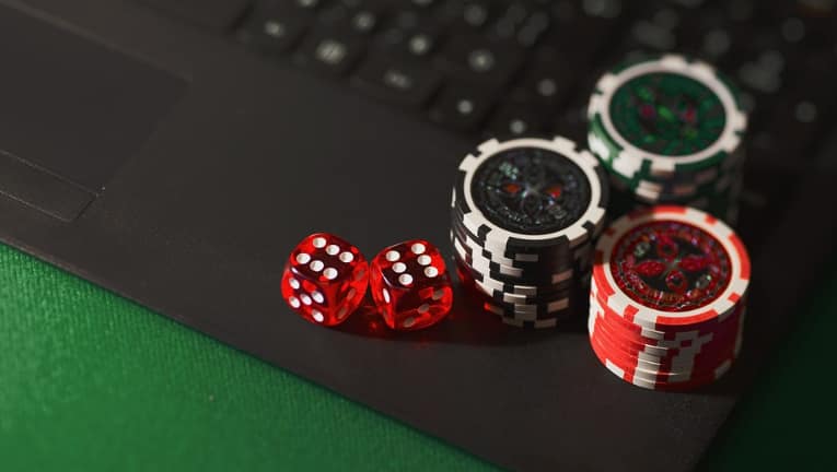 dice and chips